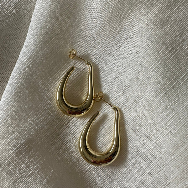 Squiggly Hoop Earrings