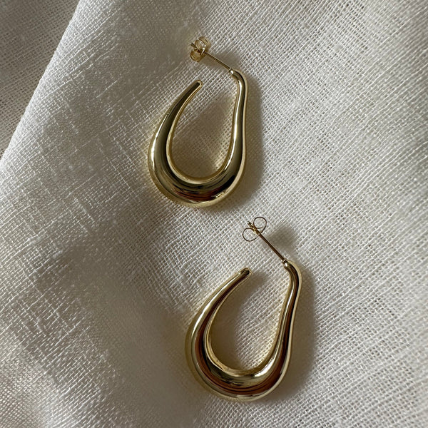 Squiggly Hoop Earrings