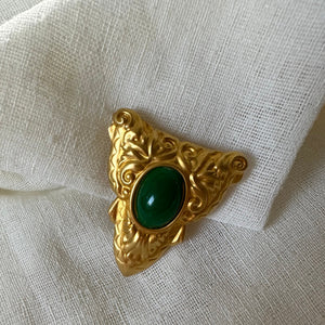 Emerald Royal Vintage Brooch