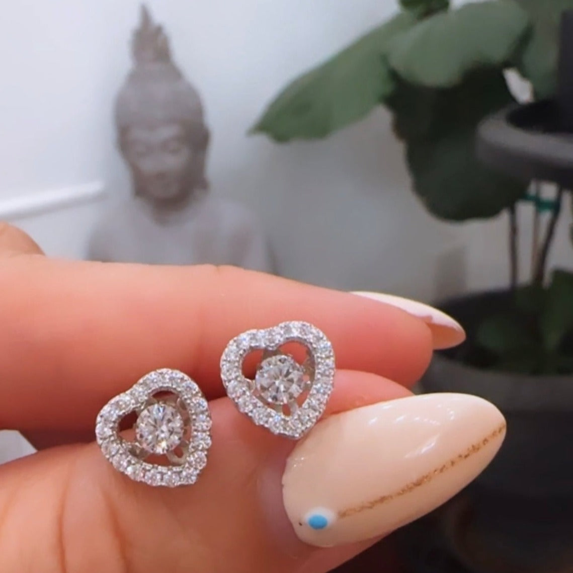 Heart Dancing Diamond Earrings