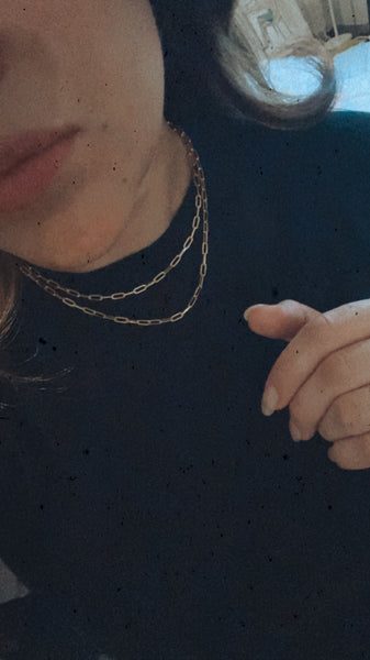 Paper Clip Chain Necklace