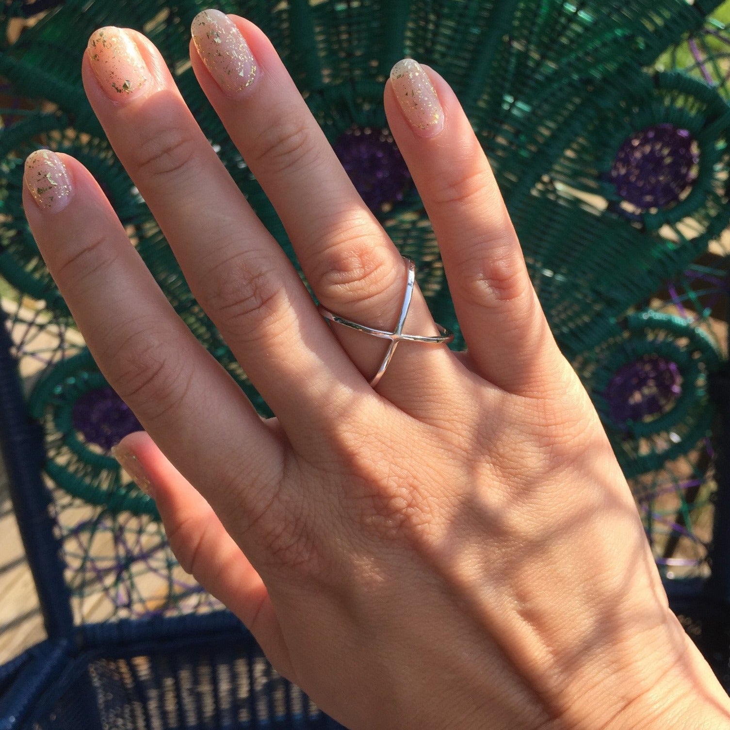 Sterling Silver X Rings