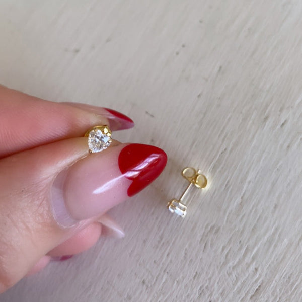 Heart Stud Earrings