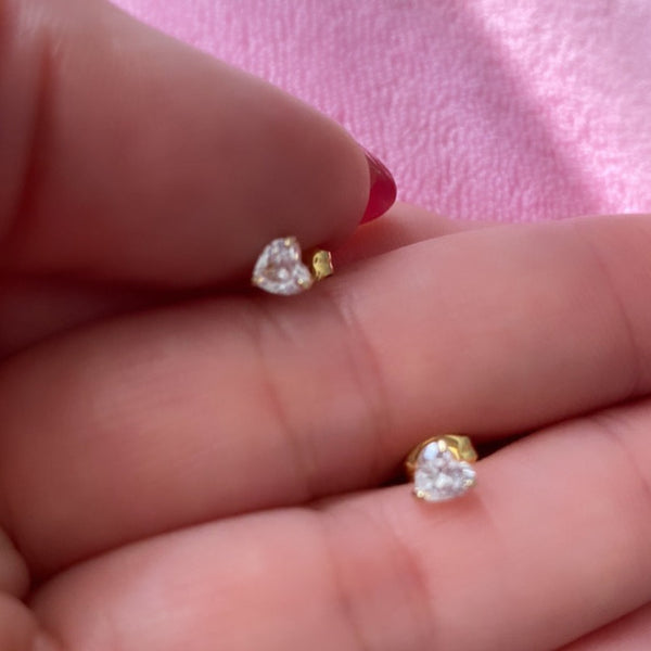 Heart Stud Earrings