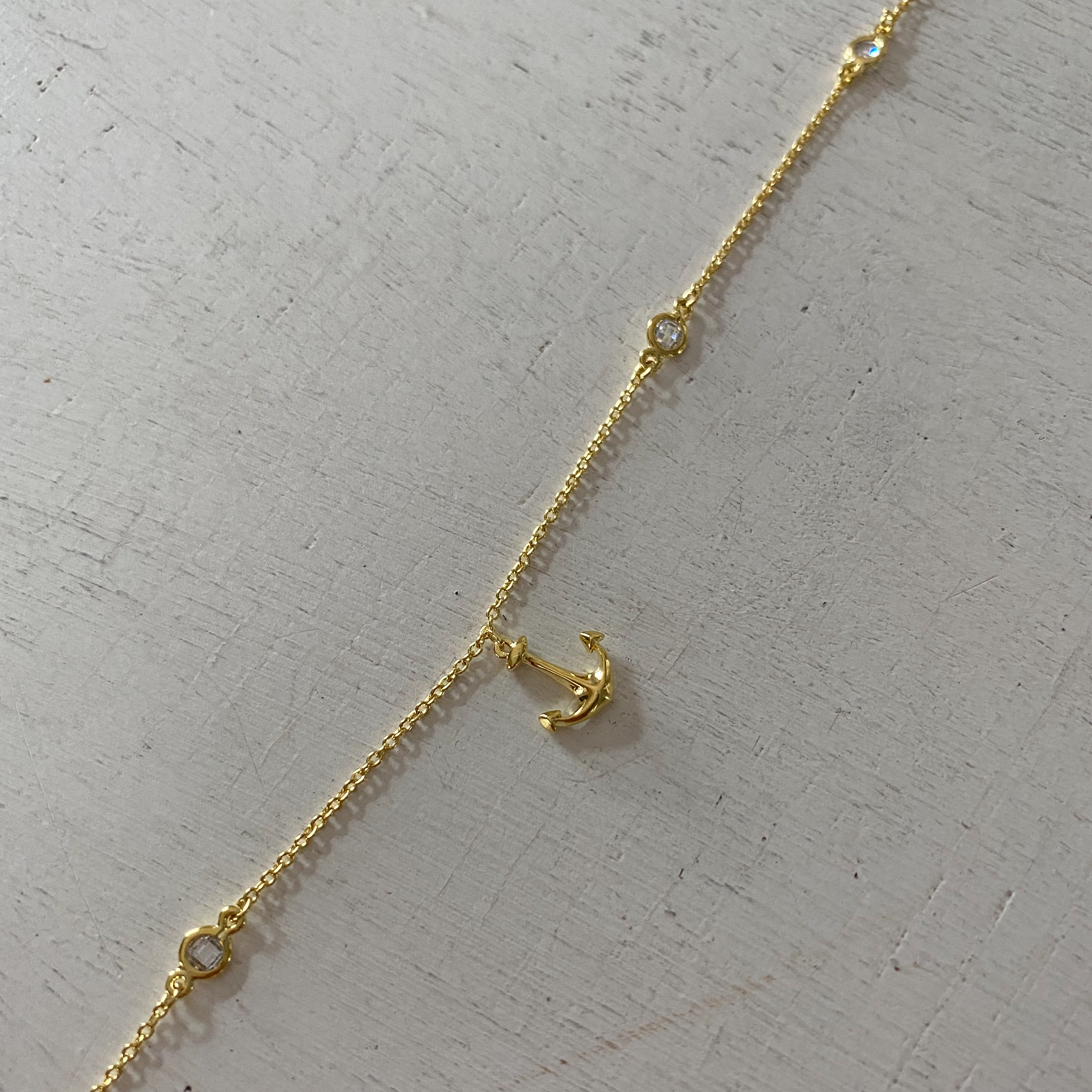 Anchor Charm Anklet