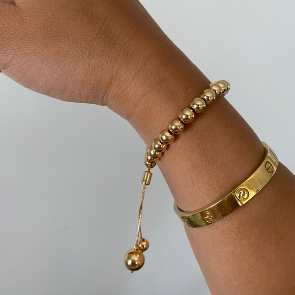 Gold Beaded Bracelet