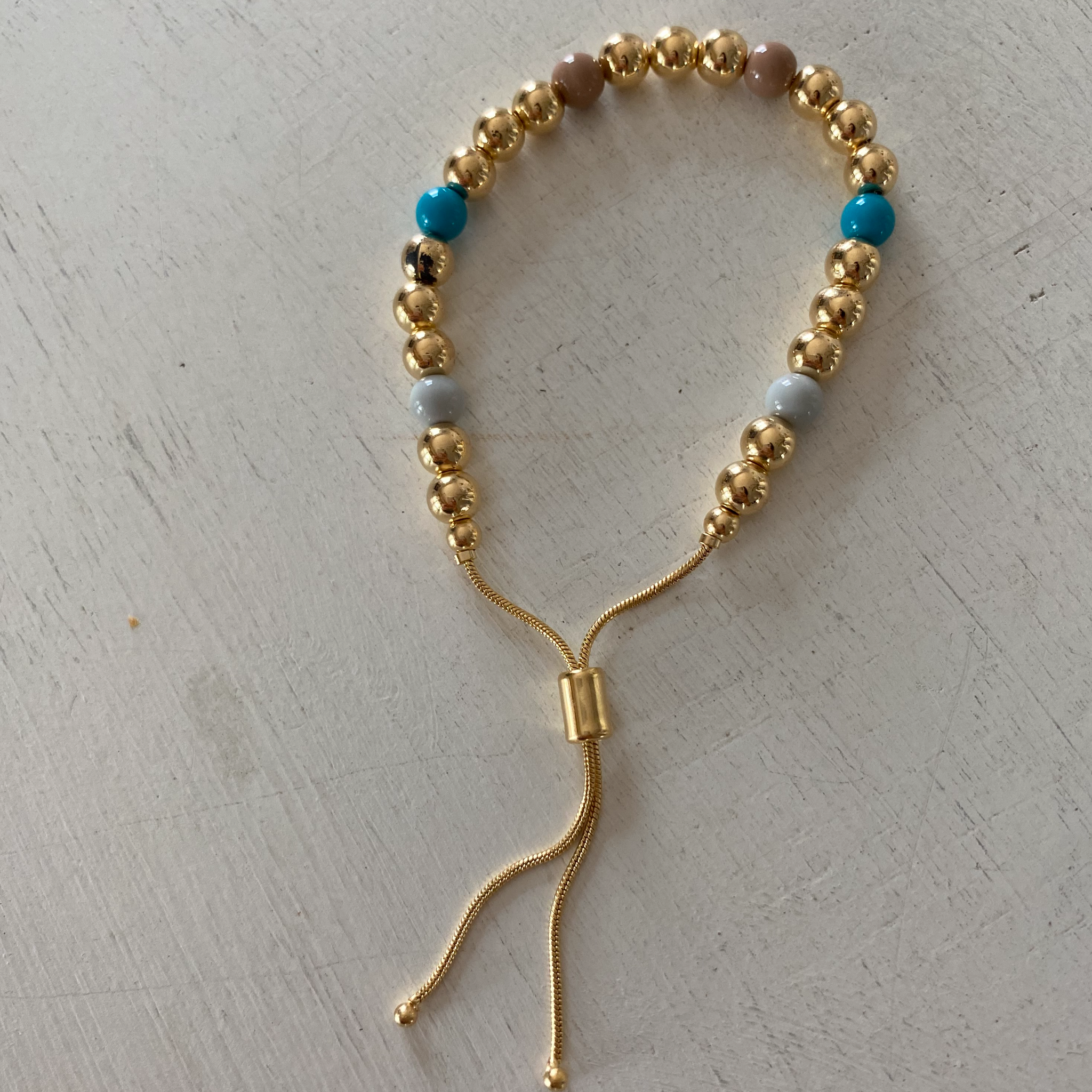 Gold Beaded Bracelet