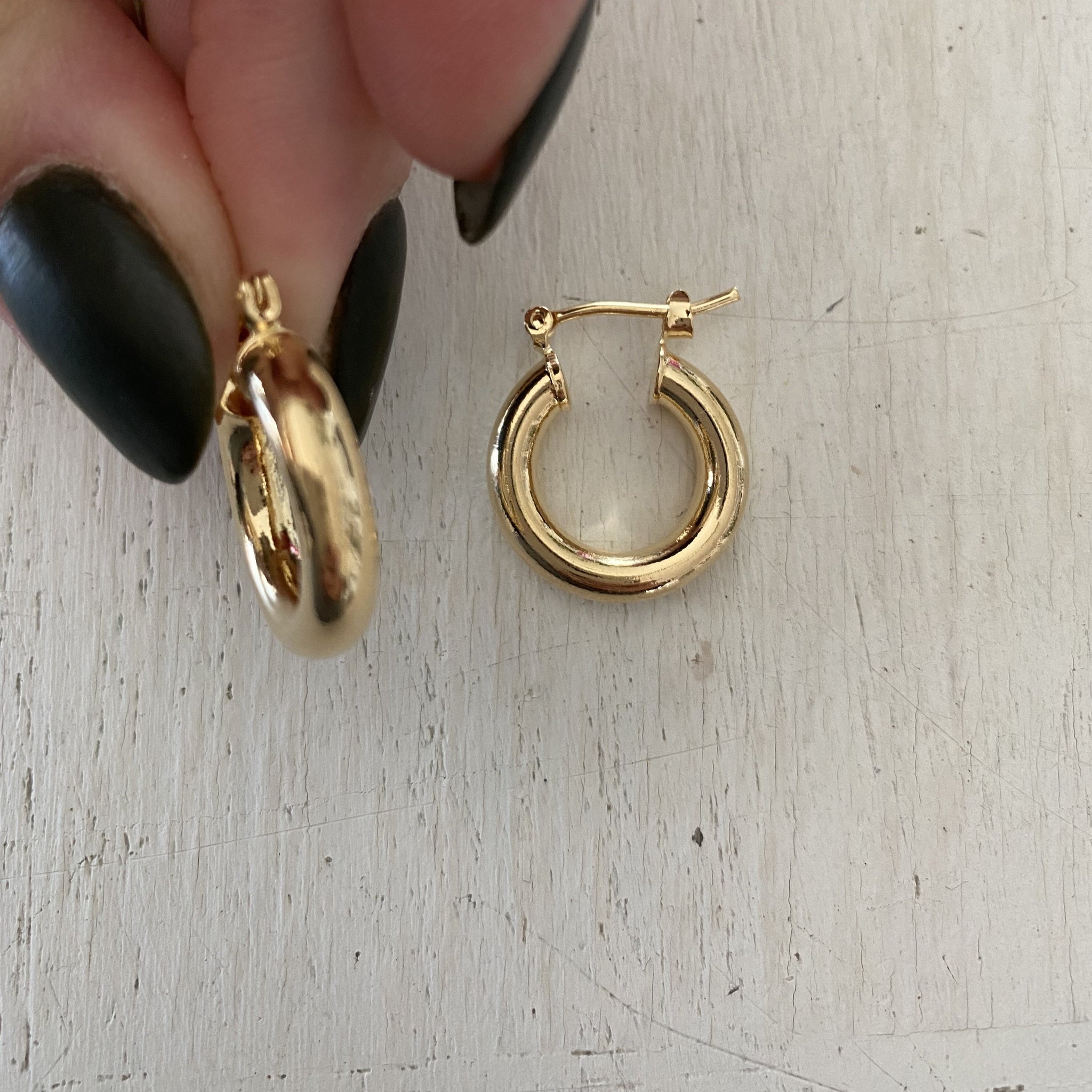 2mm Huggie Hoop Earrings