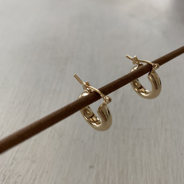 2mm Huggie Hoop Earrings