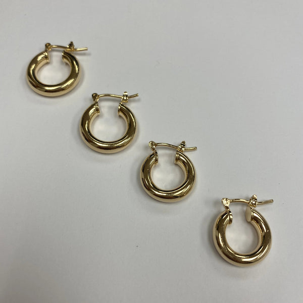 2mm Huggie Hoop Earrings