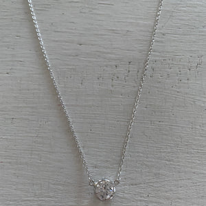 Bezel Solitaire Necklace