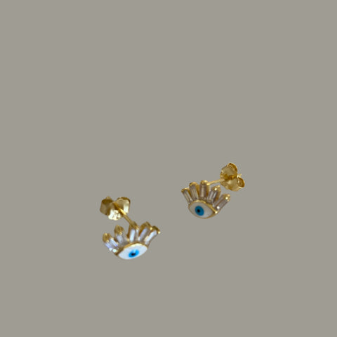 Sparkly Eye Stud Earrings