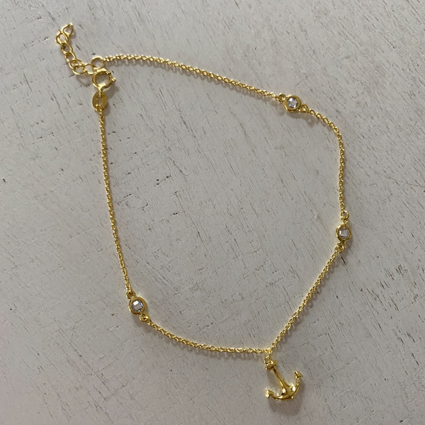 Anchor Charm Anklet