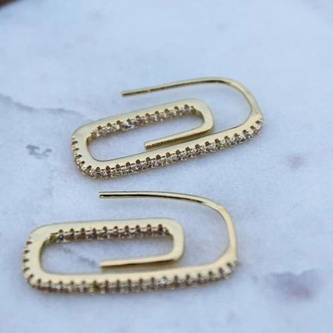 Paper Clip Earrings