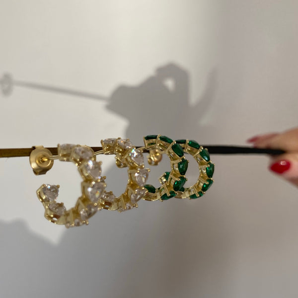 Heart Hoop Earrings