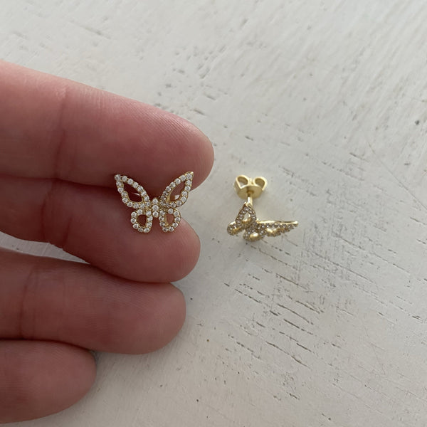 Morpho Butterfly Stud Earrings