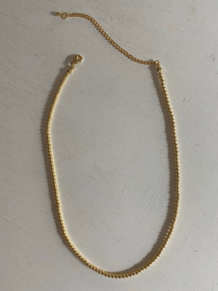 Gold Beaded Choker necklace