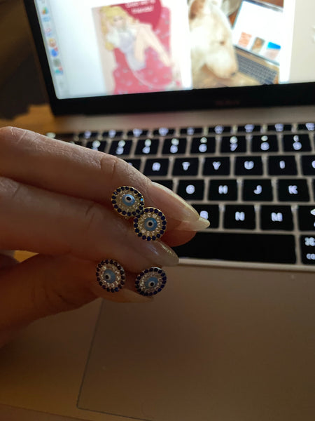 Evil Eye Stud Earrings