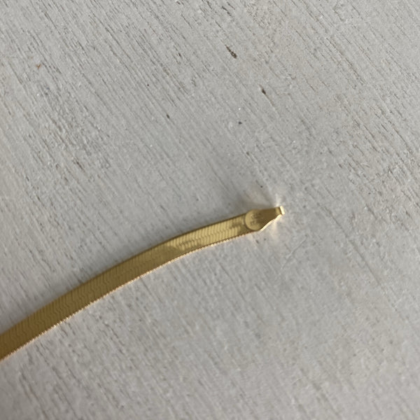 Herring bone necklace 2 mm