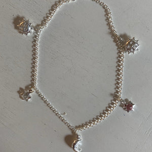 Moon & Star Anklet
