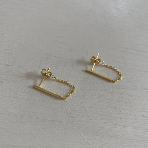 Bar and Chain Earrings