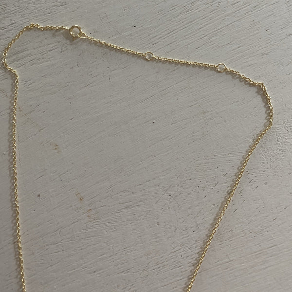 Side Initial Necklace