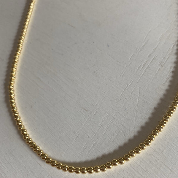 Gold Beaded Choker necklace