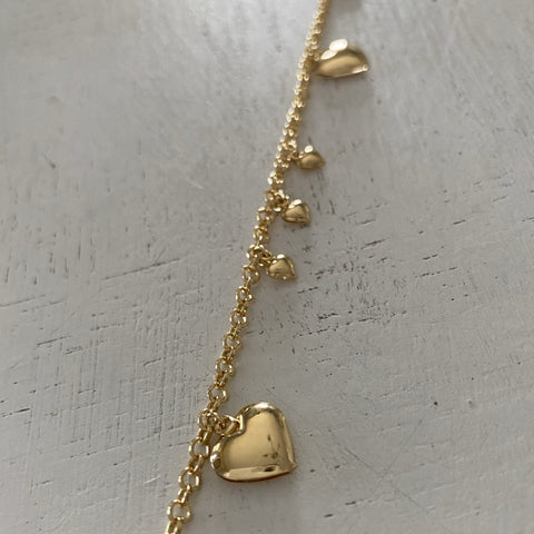 Heart Charm Anklet