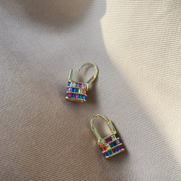 Fancy Padlock Earrings