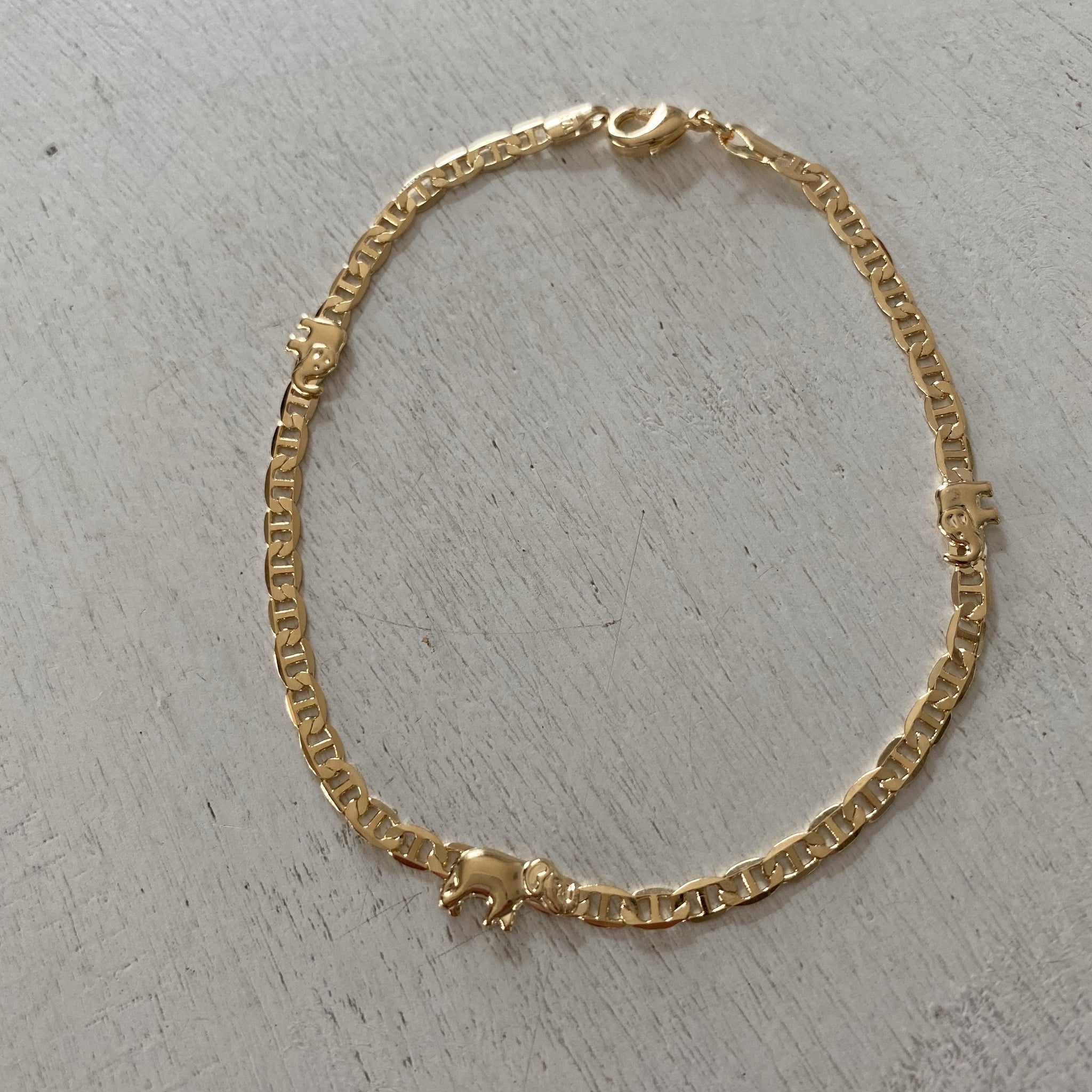 Elephant G Link Anklet