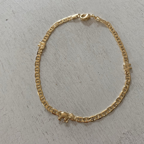 Elephant G Link Anklet