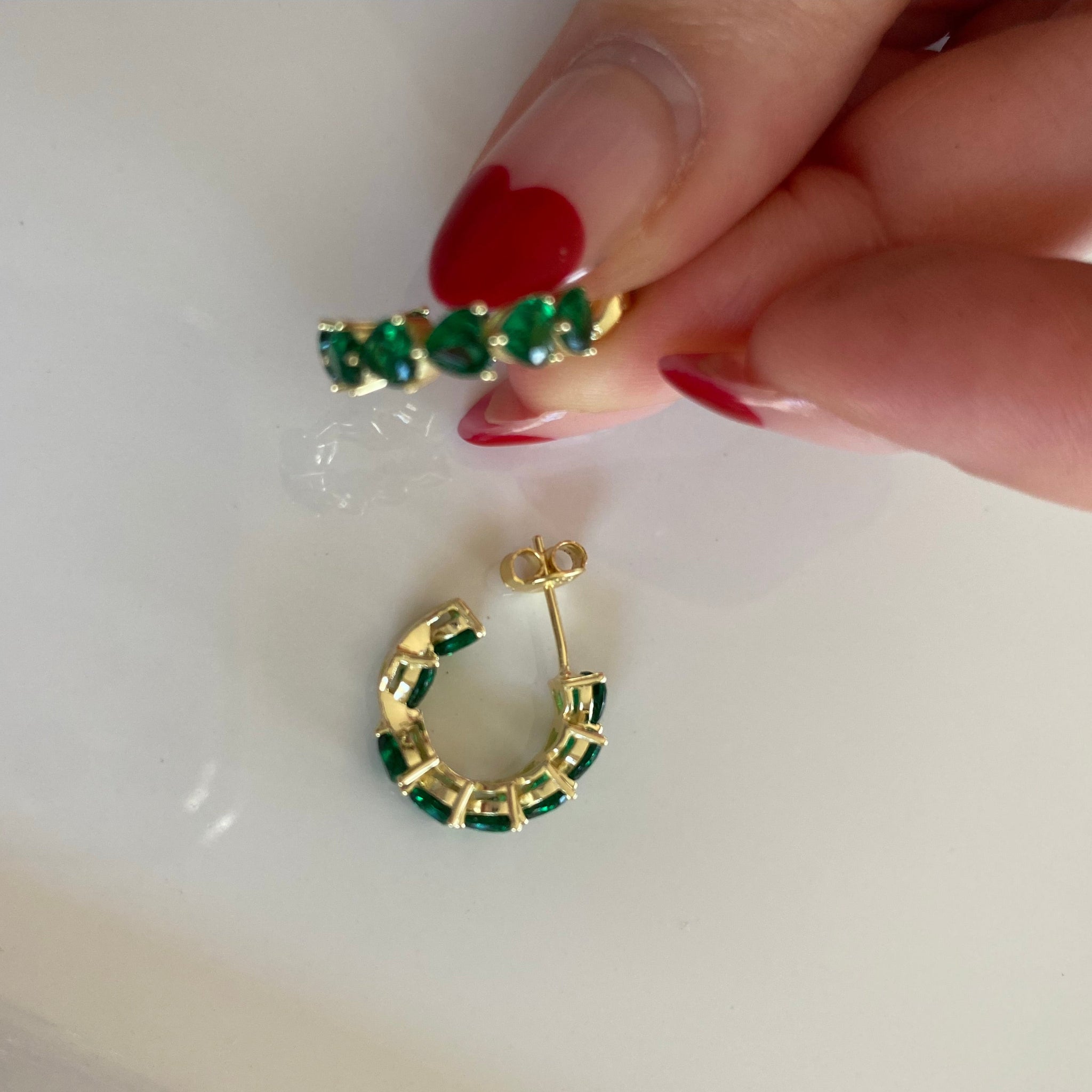 Heart Hoop Earrings