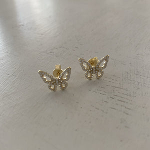 Morpho Butterfly Stud Earrings