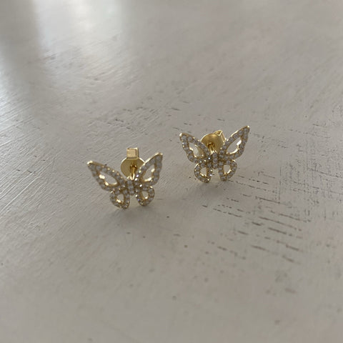 Morpho Butterfly Stud Earrings