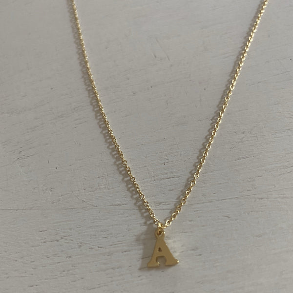 Dainty Tiny Initial Necklace