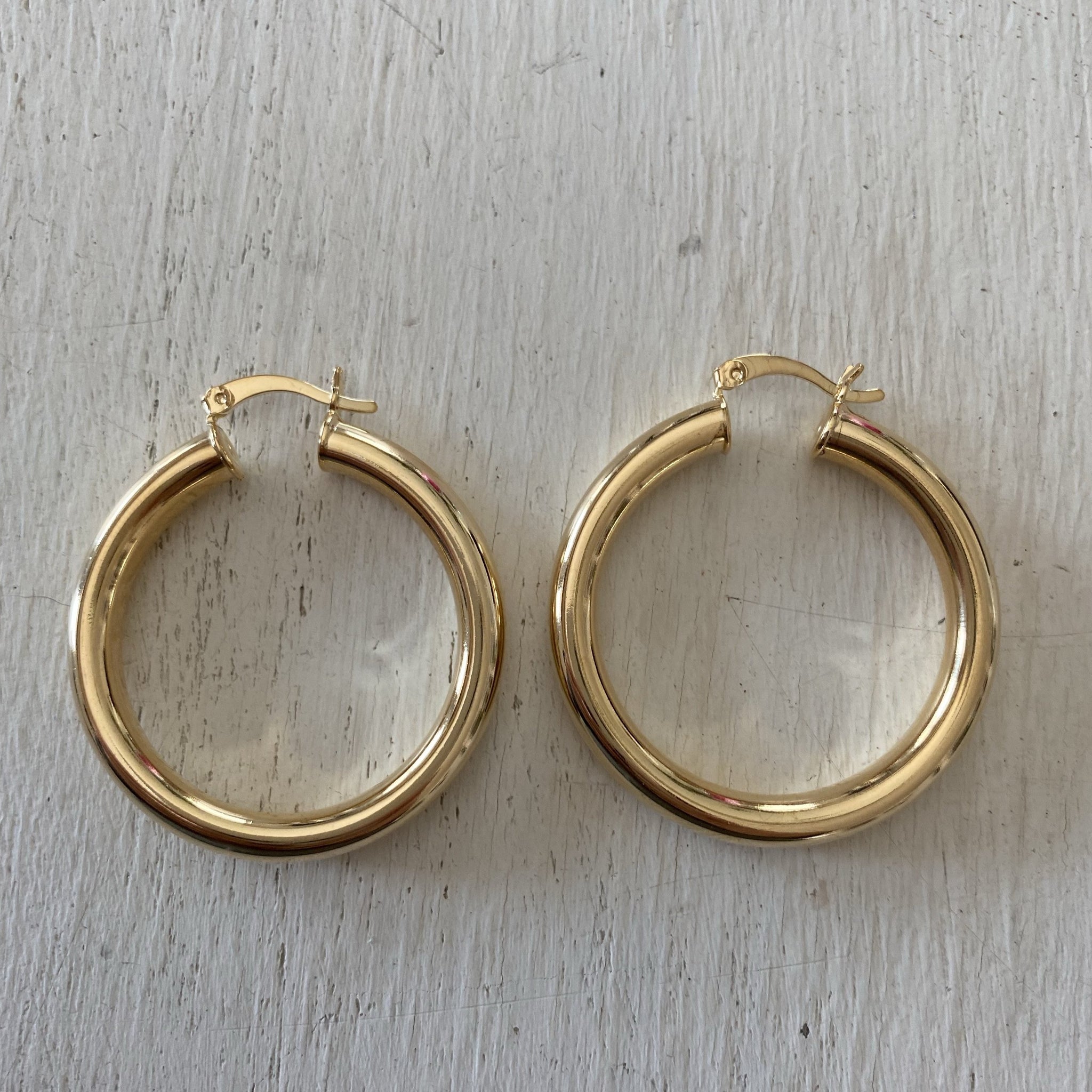 Sade Gold Hoop Earrings