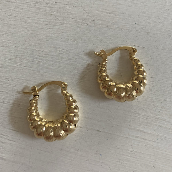 Retro Hoop Earrings