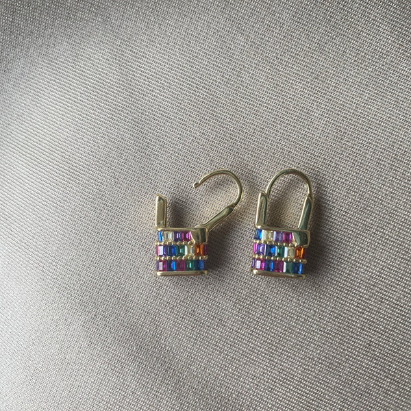 Fancy Padlock Earrings