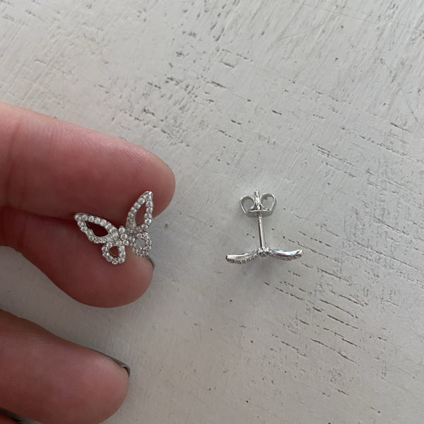 Morpho Butterfly Stud Earrings