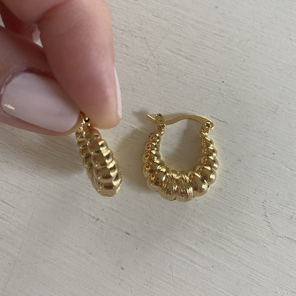 Retro Hoop Earrings