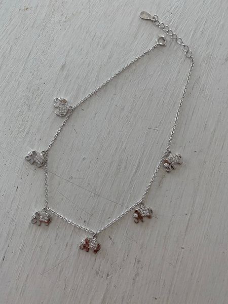 Good Luck Elephant Charm Anklet