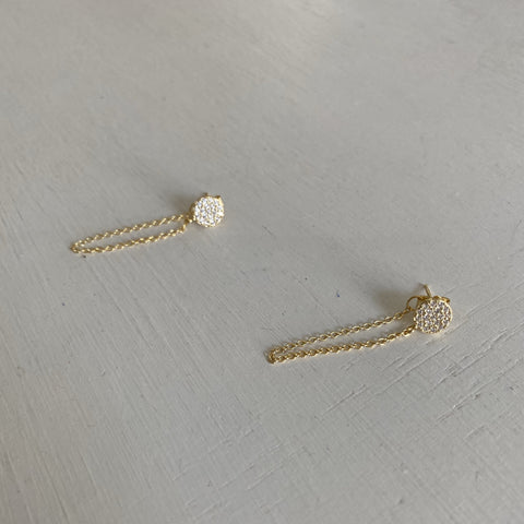 Stud Chain Earrings