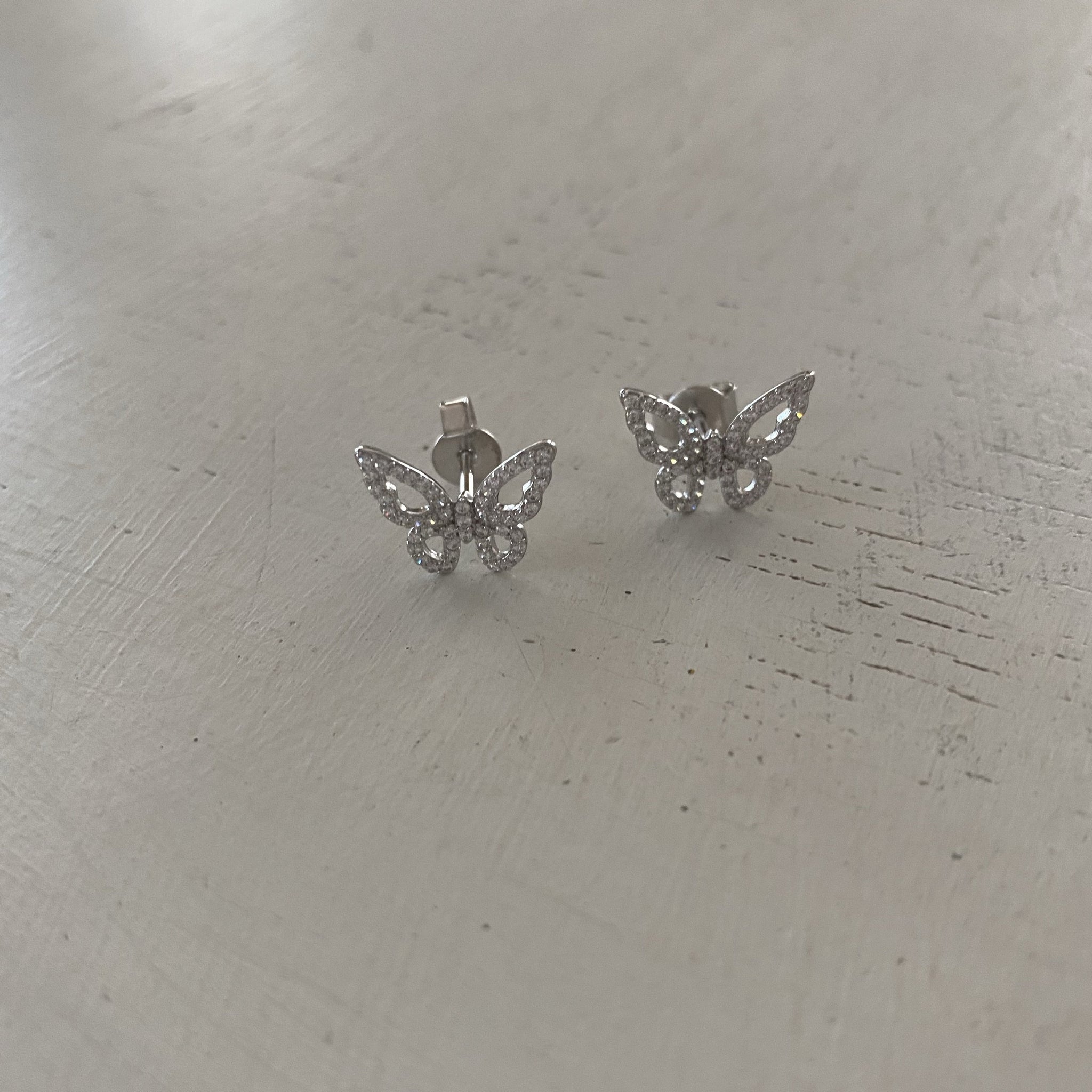 Morpho Butterfly Stud Earrings