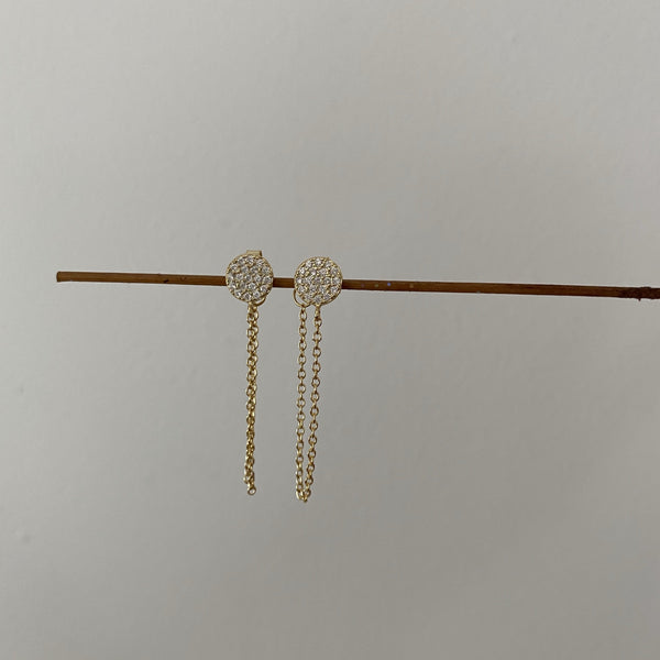 Stud Chain Earrings