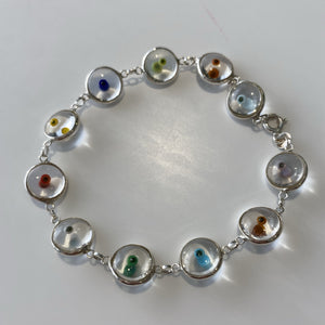 Clear chakra evil eye bracelet – LittleMsVintage