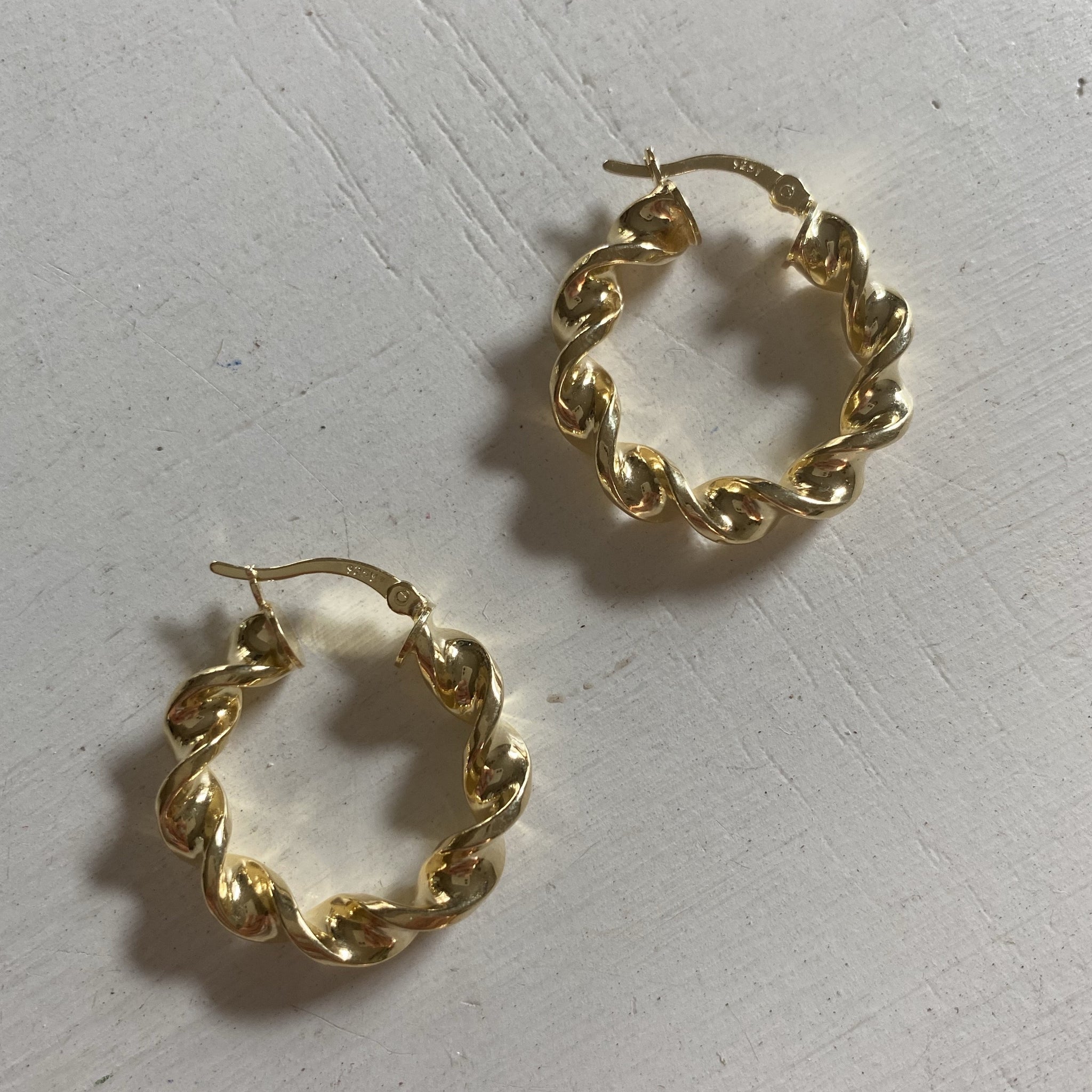 Twisted Hoop Earrings