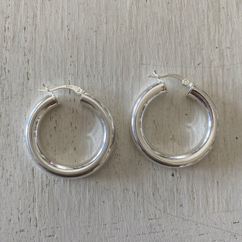 Silver Hoop Earrings