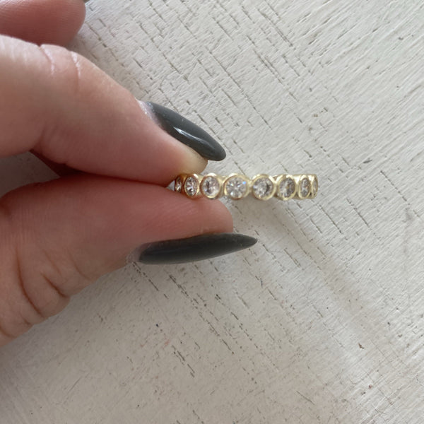 Bezel Eternity Rings