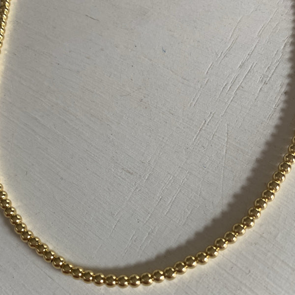 Gold Beaded Choker necklace