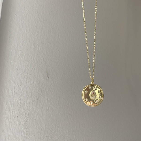 Hamsa Charm Pendent Necklace
